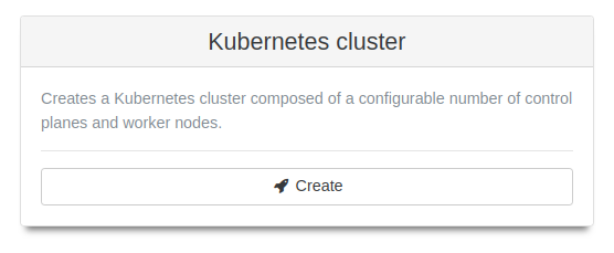 Kubernetes recipe in Xen Orchestra Hub